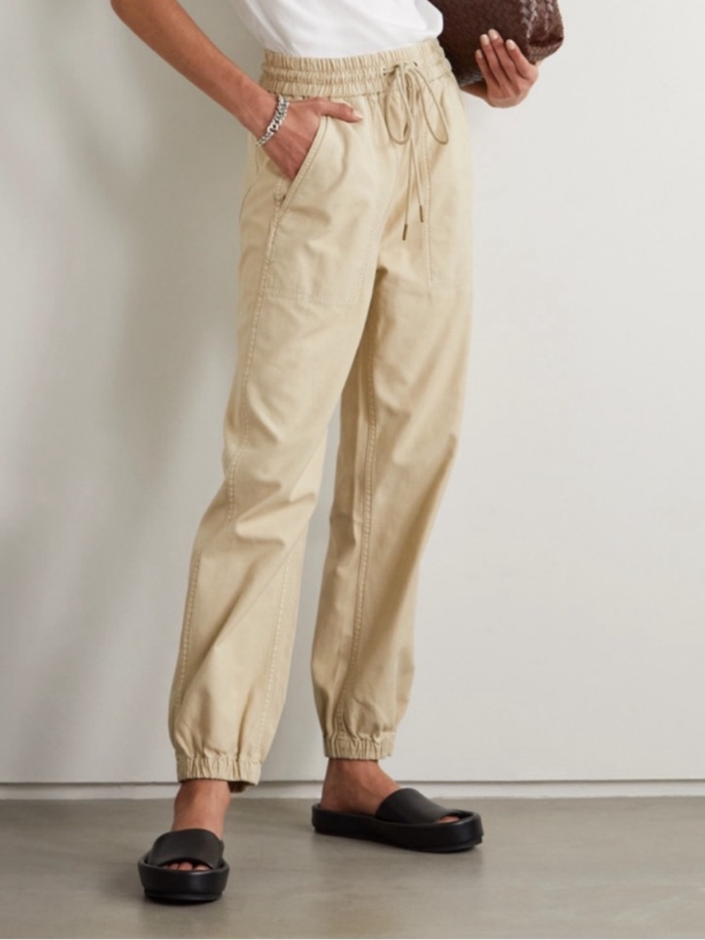 Citizens Of Humanity Sand Beige Drawstring Chinos